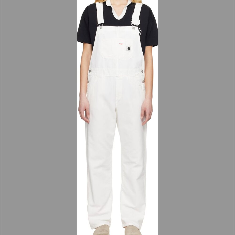 Carhartt Women's Bib Overall Straight - Drill | Off-White × 1